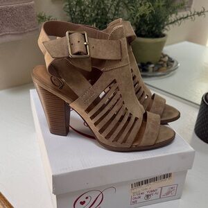Delicious Beige Strappy Heels